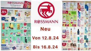 ROSSMANN Prospekt Angebote Gültig von 12824 bis 16824Werbungde [upl. by Ayatan]