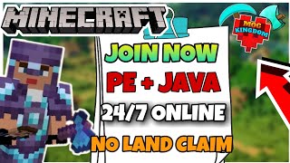 How To Join My Smp  247 Online  No Land Claim  No Lag  MOG KINGDOM [upl. by Yaeger]