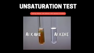 Testing alkane amp alkene with bromine water [upl. by Chita]