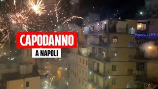 Capodanno a Napoli il silenzio e poi il boato dei festeggiamenti allo scoccare della mezzanotte [upl. by Arraic]