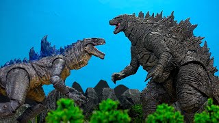 LEGENDARY GODZILLA VS ZILLA an epic battle Stop Motion [upl. by Oman]