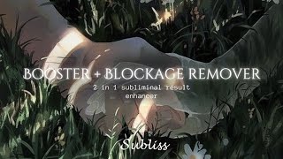 arent getting subliminal results try this booster × blockage remover ✧ [upl. by Drusi141]