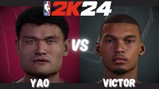 Battle of Giants Yao Ming vs Victor Wembanyama [upl. by Harod]