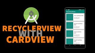 Simple RecyclerView with CardView Tutorials in Android Studio [upl. by Bliss]