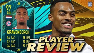 5⭐ SM  FULL META BEAST😍 97 PLAYER MOMENTS GRAVENBERCH PLAYER REVIEW FIFA 22 ULTIMATE TEAM [upl. by Lipsey]