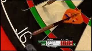 PDC World Darts Championship 2013 Paul Nicholson VS Co stompe [upl. by Ainekahs]