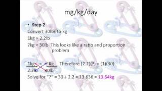 Pharmacy Tehnician Math Review Pediatric Doses mgkgday [upl. by Erline254]