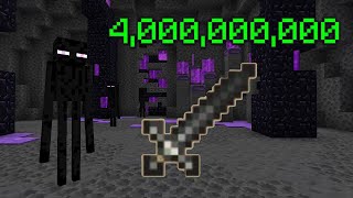 Using a 4 BILLION COIN Dark Claymore for Enderman Slayer Hypixel Skyblock [upl. by Rickard]