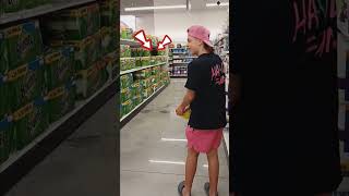 Target football trick shot trickshots shopping football funny shorts [upl. by Warrin]