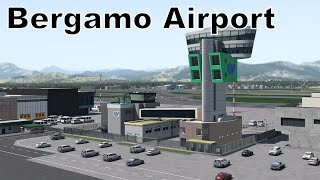 Airport Bergamo v2 for XPlane [upl. by Yelkcub347]