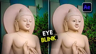 Trending Eye Blinking Effect on Wall Paiting and Statue Tutorial in After Effect [upl. by Kotto]