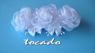 👰DIY  TOCADO niña PRIMERA COMUNIÓN 👰 HEADDRESS girl first communion 👰 [upl. by Schuman]