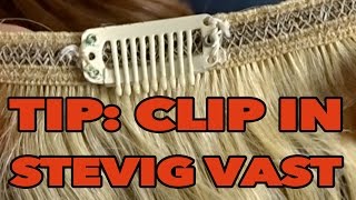 Gouden Tip Clip in hair extensions stevig vast tutorial [upl. by Aicnorev]