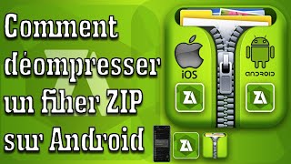 Comment décompresser un ficher ZIP sur Android2021 [upl. by Nivrag]