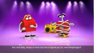 McDonalds Happy Meal Commercial  Happy Hits French [upl. by Ynnam318]