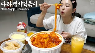 Real Mukbang MalaTteokbokki is full of toppings ☆ Guobaorou Steamed Eggs [upl. by Muire]