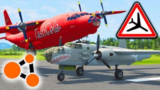 Airplane Crashes amp Emergency Landings 7  BeamNG Drive [upl. by Nitnilc]