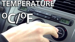 How to change temperature units in VW Climatronic Golf Touran Passat Scirocco Jetta [upl. by Brand]