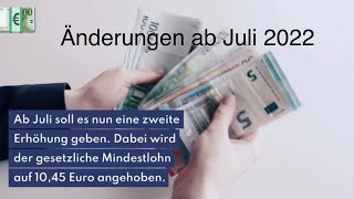 was ändert sich im Juli 2022 in Deutschland 🇩🇪 💶 änderungen juli2022 deutschland [upl. by Aneloaup]