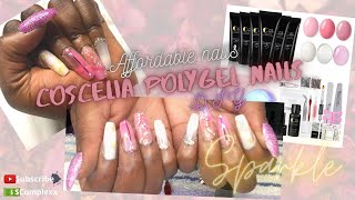 Coscelia Poly Gel Nail Kit Beginners Tutorial Affordable Amazon [upl. by Ynabla438]