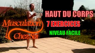 7 exercices de musculation sans matériel pour le haut du corps – 13 niveau facile [upl. by Dorr659]