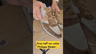 Nettoyage sur cette Philippe Model nettoyage avantetapres sneakers rouen philippemodel kicks [upl. by Stine473]