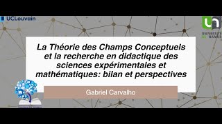 Conférence  École doctorale  Théorie des Champs Conceptuels [upl. by O'Mahony]