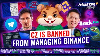 Durov’s postarrest statement UK approves only 4 crypto firms Binance bans CZ ⚡️ Hamster News [upl. by Eimaraj598]