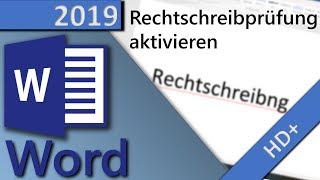 Word Rechtschreibprüfung aktivieren  einschalten dauerhaft o temporär in 1 MINUTE HD 2019 [upl. by Itida]