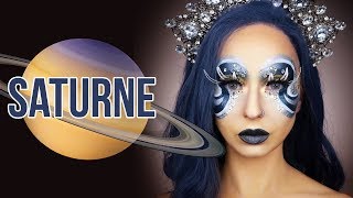 Maquillage Artistique SATURNE  LES ASTRES [upl. by Buna12]