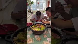 Mukbang challenge  spicy mushroom soup noodles with beef skin and sweet corn eating  attack 😄😁🍜 [upl. by Laro]