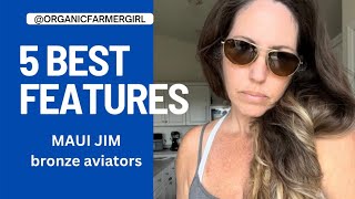 5 features MUST BUY Maui Jim BRONZE aviator sunglasses 😎 [upl. by Iago]