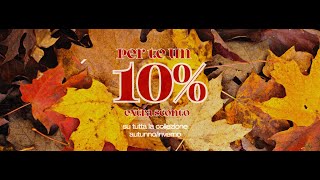 Ad ottobre extra 10 di sconto dal prezzo outlet 50 [upl. by Noffihc]