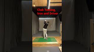 iron Golf 골넌디 Testing iron driver and shafts 아이언 드라이버와 샤프트 테스트중입니다 타구음 어떠세요 [upl. by Attinahs666]