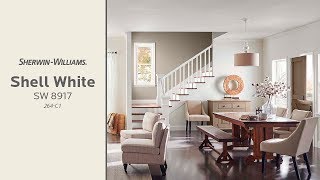 October 2018 Color of the Month Shell White  SherwinWilliams [upl. by Alaik]