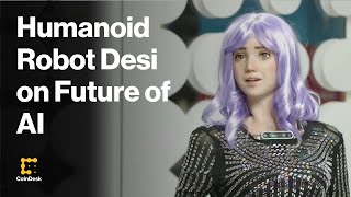 Humanoid Robot Desi on Future of AI [upl. by Wenger]