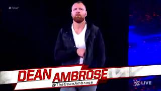 Dean Ambroses Heel Entrance with quotThe Vengeful Onequot Theme Song  WWE Raw 111918 Edited [upl. by Smoot]