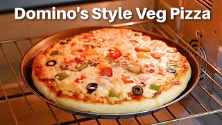 Dominos Paneer Makhani Pizza Recipe  सीक्रेट तरीका बाज़ार वाला पिज़्ज़ा का  cookingshooking [upl. by Yttik]