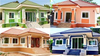 100 House Painting Colours Outside 2022 Exterior Wall Paint Color Combinations Ideas  Wall Colour 2 [upl. by Kendell512]