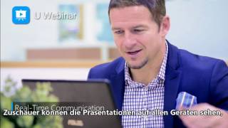 U Webinar  Bessere OnlinePräsentationen amp Webinare [upl. by Wilhide]