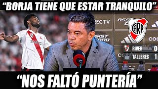 🚨Las palabras de Marcelo Gallardo tras la DERROTA de River ante Talleres [upl. by Guimar]