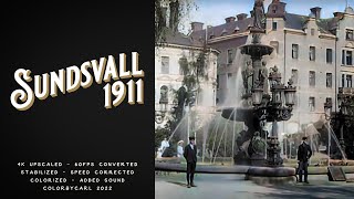 Sundsvall 1911  Remastered 4K 60fps [upl. by Eisinger473]