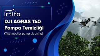 DJI AGRAS T40 pompa temizliği T40 impeller pump cleaning [upl. by Yssep]