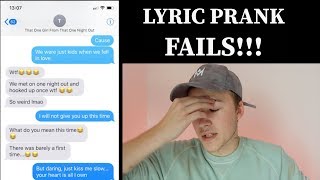 Lyric Prank Text FAIL Compilation  Mike Fox [upl. by Anaeda582]