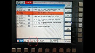 Sinumerik 840D sl How to increase ALARMS LOG entries number [upl. by Kitty255]