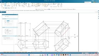 Orthographic Projection of Pentagonal Prism 02 [upl. by Nester694]