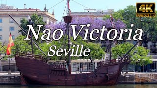 Nao Victoria SEVILLE SPAIN The ship that completed the first travel around the WORLD [upl. by Srini]