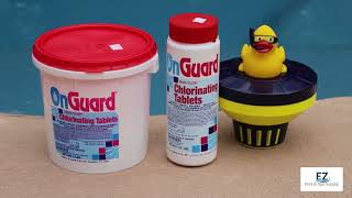 OnGuard 1quot Chlorinating Tablets for Pools amp Spas [upl. by Gnouhk]