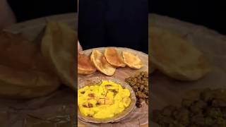 Navratri Special Halwa Puri ASMR Cooking  shorts food navratri [upl. by Gatian]