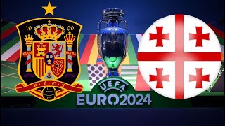 SPAGNA Vs GEORGIA  DIRETTA LIVE  EURO 2024 ⚽ [upl. by Hellah]